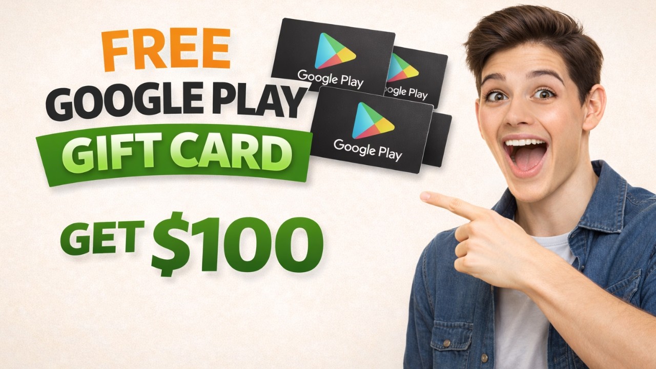 Free $100 Google Play Gift Card 2026 | Redeem Real Updated Codes Instantly!