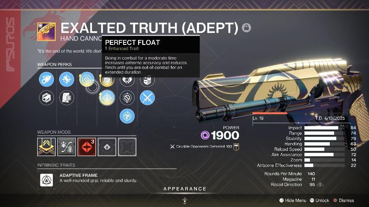 GOD ROLL Exalted Truth ADEPT Vs Rigged Matchmaking (Chaperone) My Team Never Had A Chance DESTINY 2