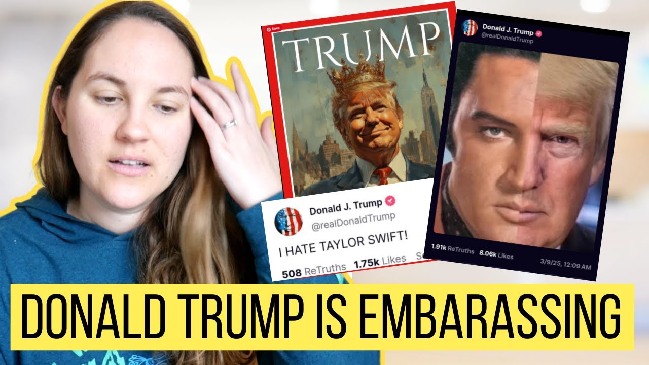 American abroad reacts to CRAZY Donald Trump social media posts