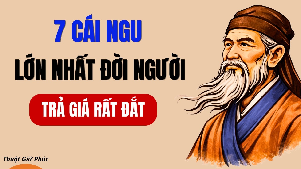 CỔ NHÂN TIẾT LỘ : 7 CÁI DẠI NHẤT ĐỜI NGƯỜI - KHÔNG TRÁNH TRẢ GIÁ RẤT ĐẮT