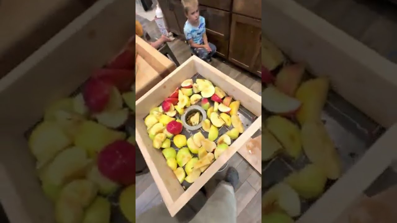 Самый быстрый и дешевый способ измельчить яблоки для получения яблочного сока/сидра!