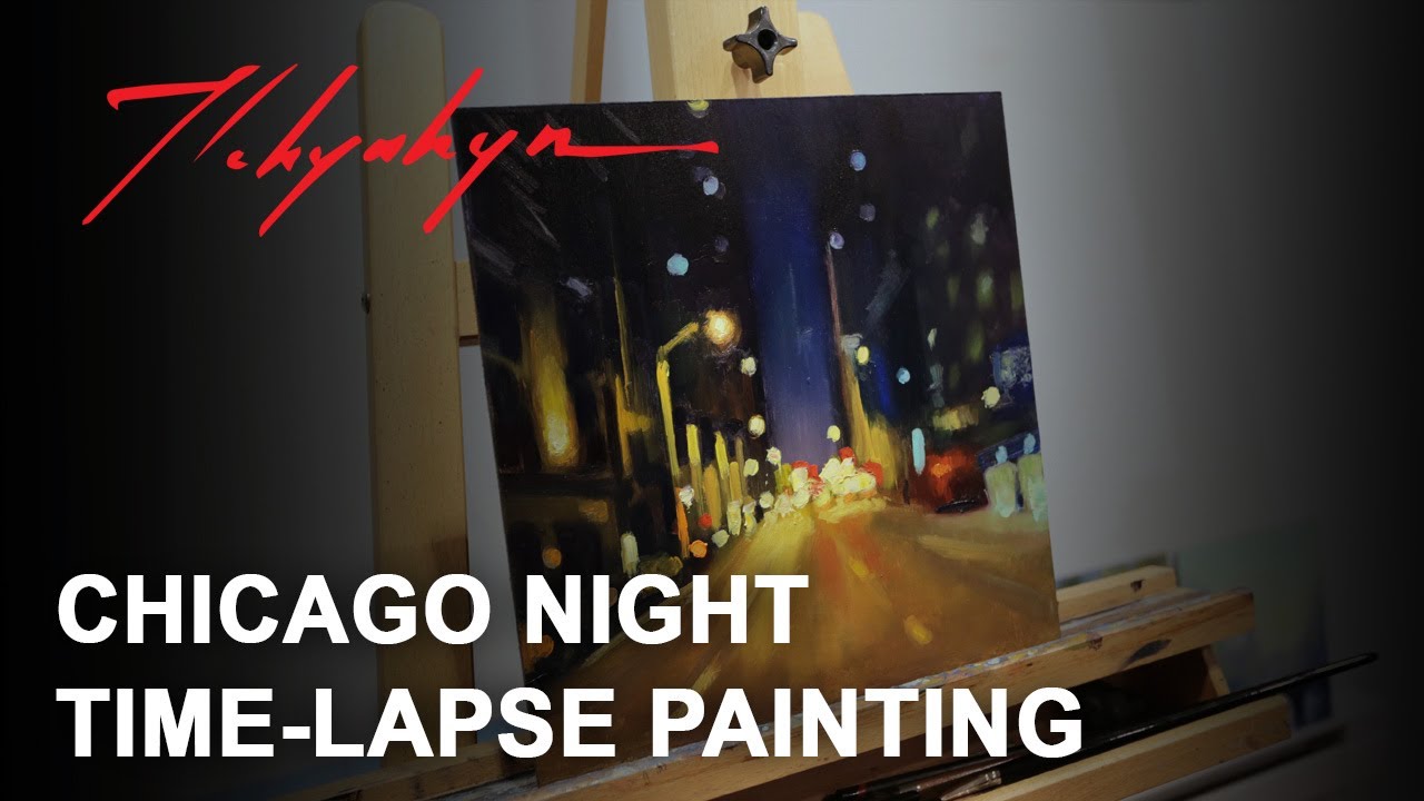 Night Street Bokeh - Time Lapse Painting