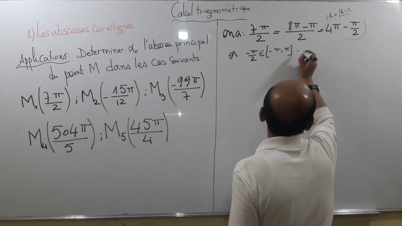 Calcul Trigonométrique :Abscisse curviligne TCSF