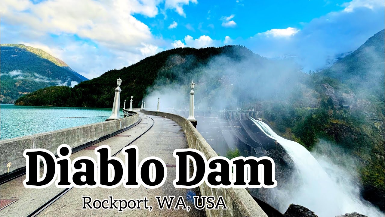 Exploring stunning Diablo dam in Washington/ Diablo dam/ Diablo lake/ attraction in Washington
