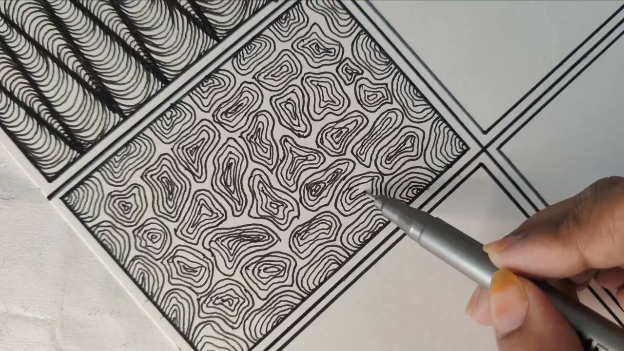Satisfying Organic Pattern Illusion Art Process ✨ | Bunnyyartzz 🎨