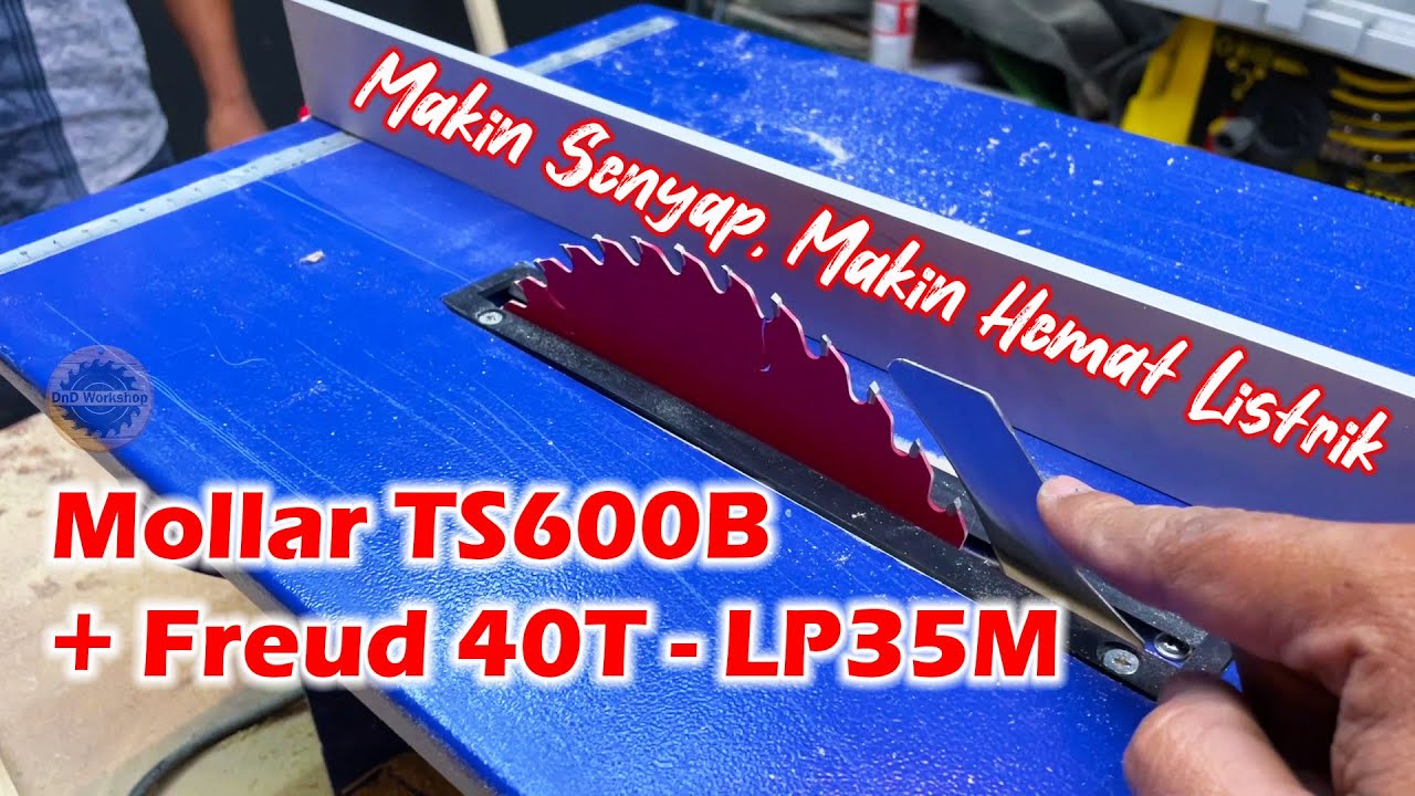 Ganti Pisau Table Saw Mollar TS600B Makin Senyap dan Hemat Listrik - Cocok untuk Workshop Rumahan