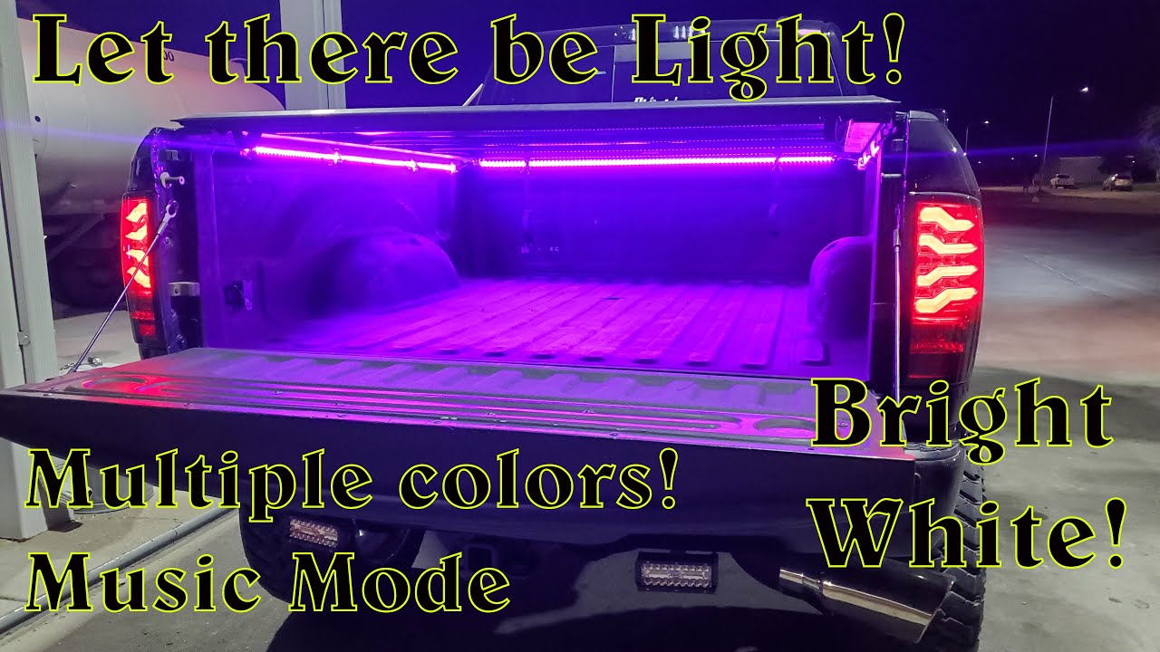 Nilight 3 piece 60 Inch RGB LED Truck Bed Light