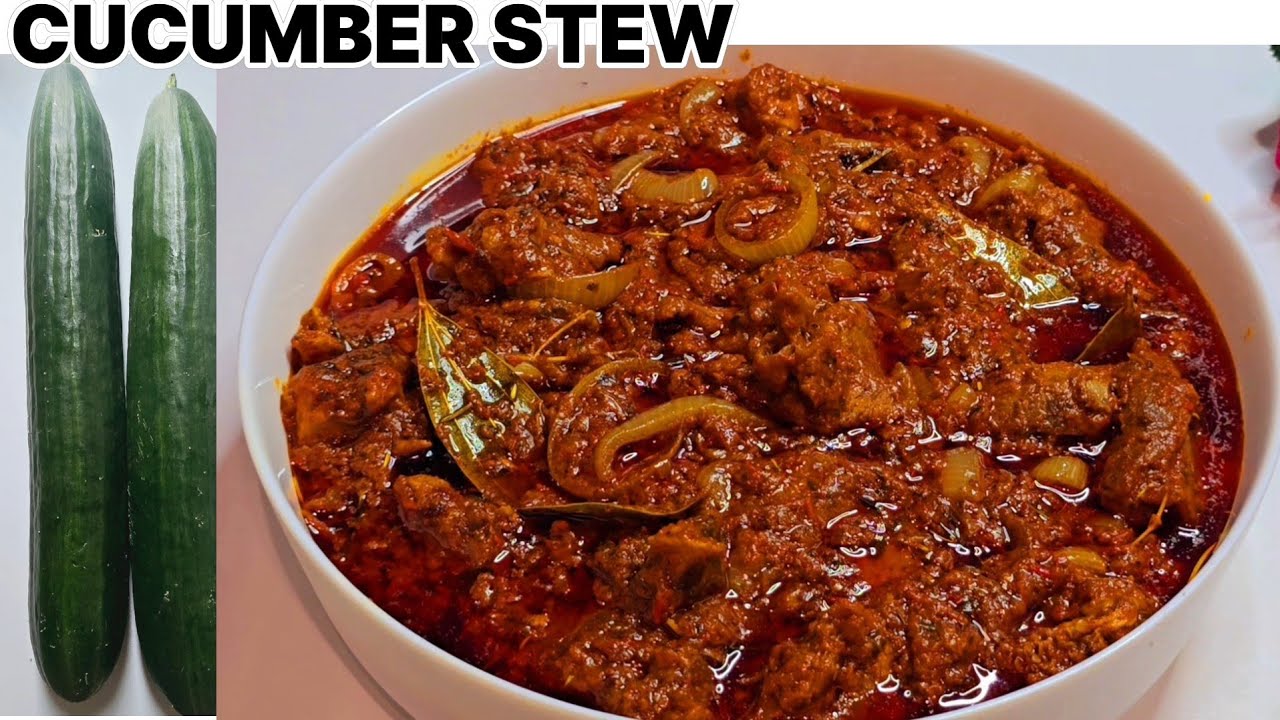 HOW TO COOK CUCUMBER STEW WITHOUT TOMATOES AND IT TASTE  LIKE  SHRIMP OR CRAYFISH STEW  #nigeria