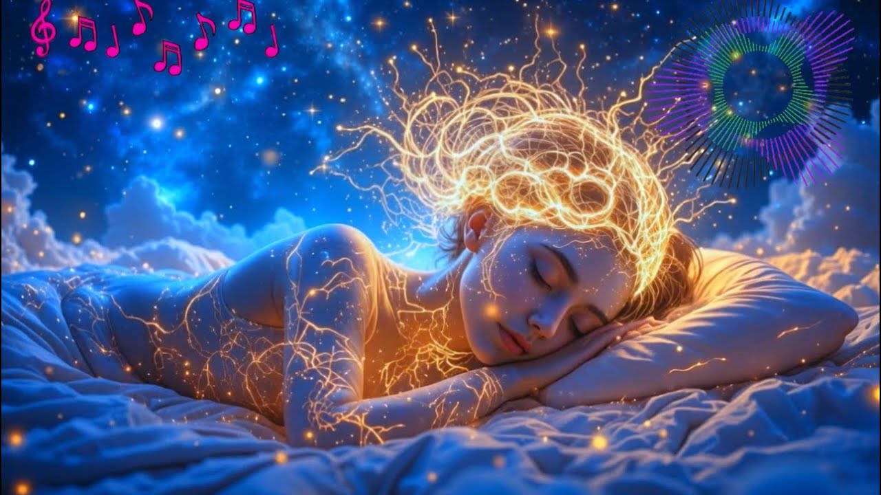 528Hz + 741Hz + 963Hz DEEP HEALING SLEEP: Whole Body Regeneration • Stress and Anxiety Relief ….