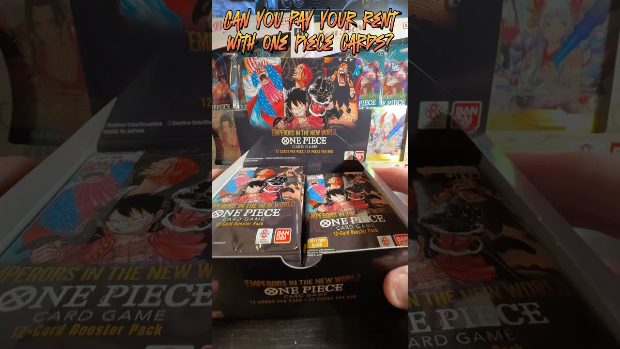 Can you pay your rent with One Piece cards? #boxbreak #onepiecetcg #anime #theonepieceisreal #tcg :)
