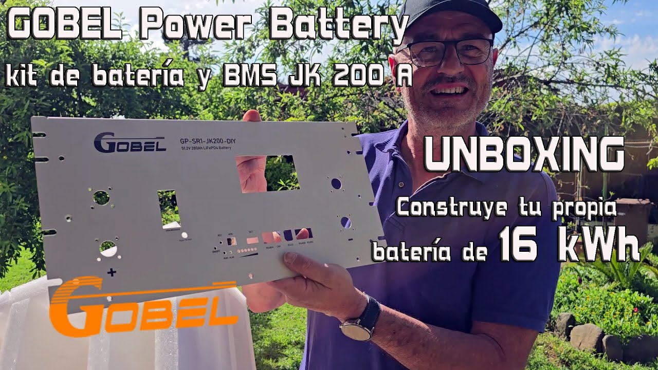 UNBOXING Gobel Power kit de montaje Batería  con BMS JK 200A y Balanceador 2A -  LiFePo4 EVE 314 AH