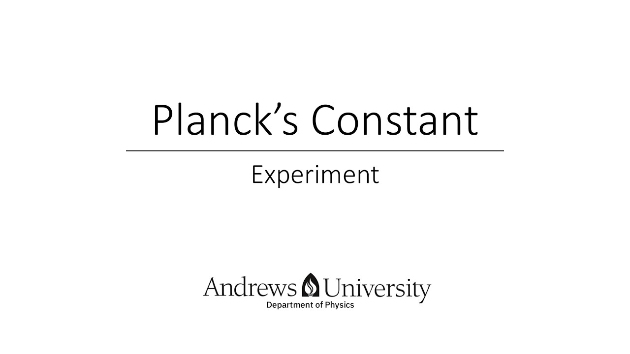 Physics Semester 2 Lab 11 (Planck's Constant)