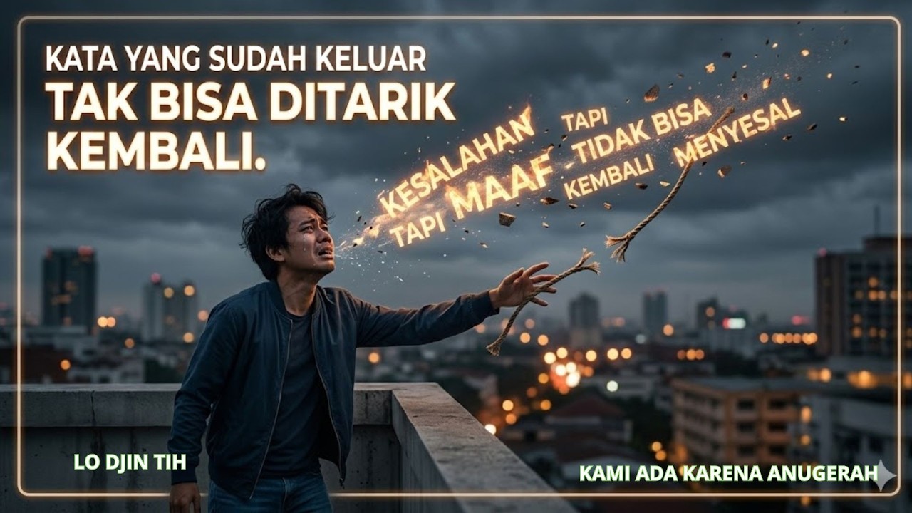 KATA YANG SUDAH KELUAR TAK BISA DITARIK KEMBALI.