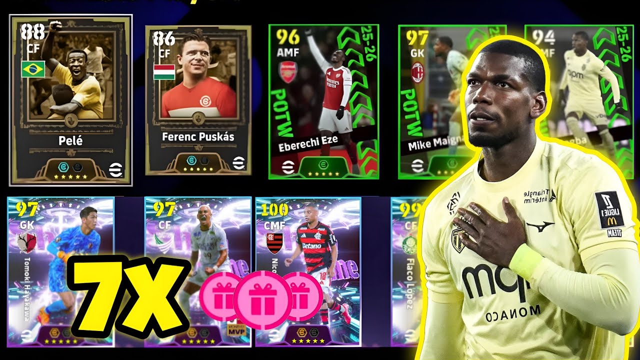 7 бесплатных подарков Showtime Epic 🎁🤩!! Наборы POTW Pogba и World Classic Epic Pele, открытие eF...