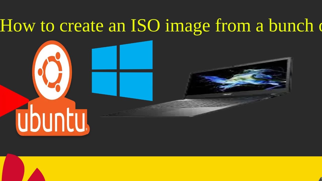 How to create an ISO image from a bunch of files