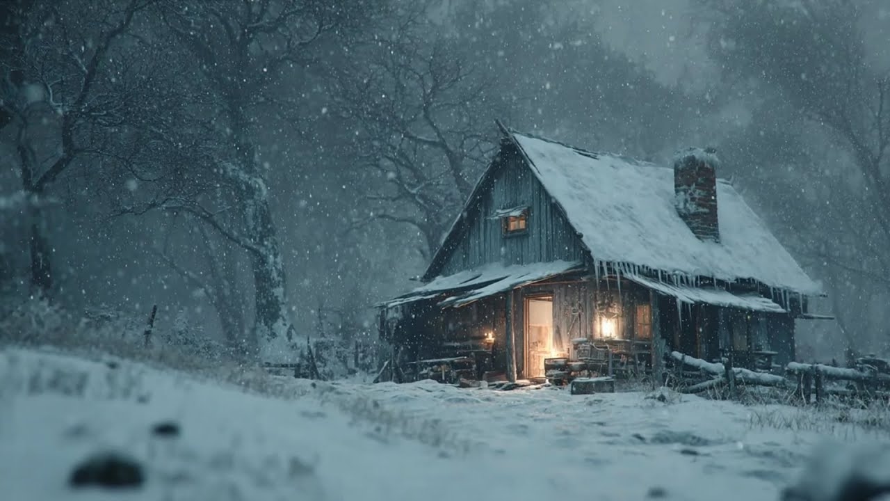 Intense Blizzard Storm & Freezing Breeze Sounds for Sleeping┇Epic Snow Storm & Heavy Snow Ambience