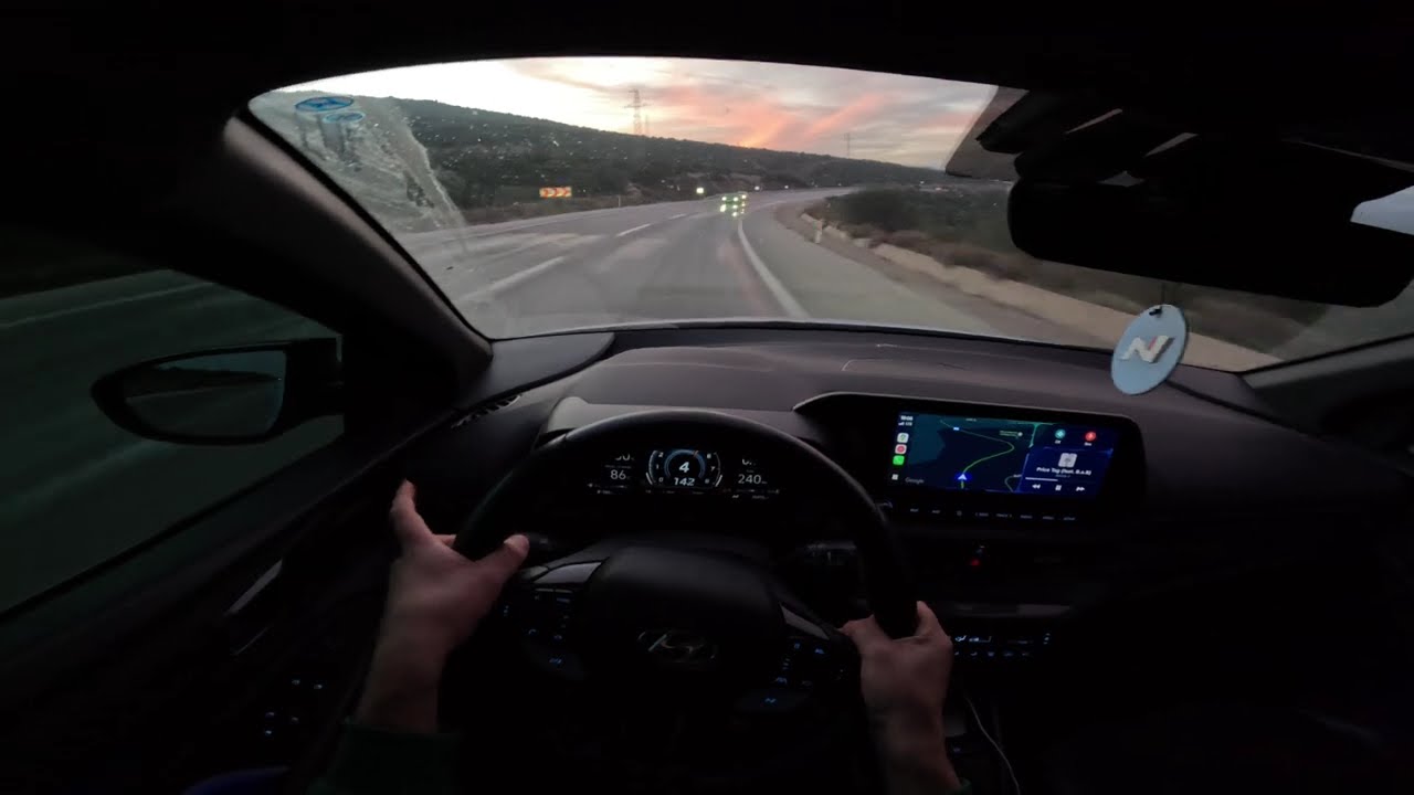 HYUNDAİ İ20N SUNSET GAZLAMA POV/POV SUNSET MOUNTAİN RUN | EXHAUST SOUND | 4K