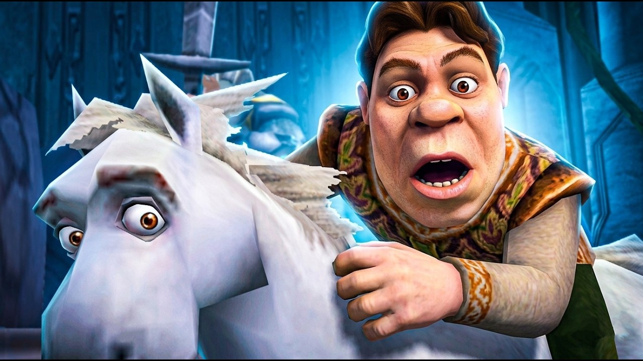 SHREK 2 (PS2/GAMECUBE/XBOX) #14 - Shrek HUMANO! Burro CAVALO! (Legendado em PT-BR)