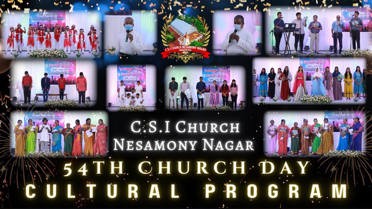 54th Church day Cultural Program | Nesamony Nagar CSI Church | 10-07-2022