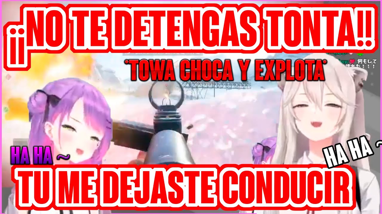 Botan se Tiltea con Towa de broma 【Hololive sub español】 [Shishiro Botan]
