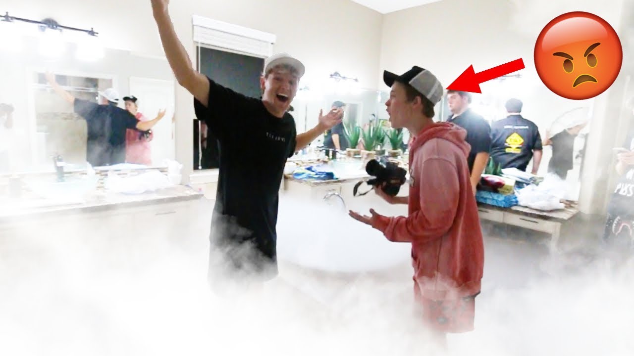 FILLED Tanner Fox’s HOUSE with DRY ICE