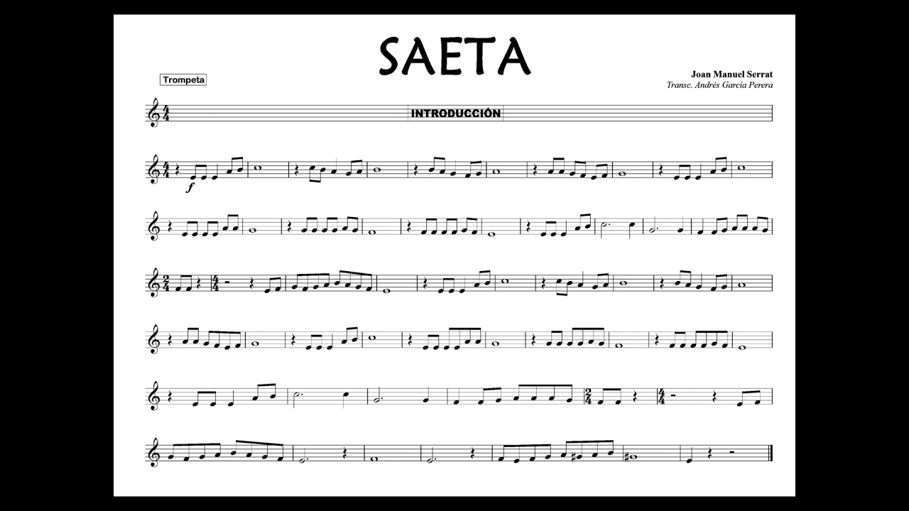 PlayAlong Saeta - Trompeta