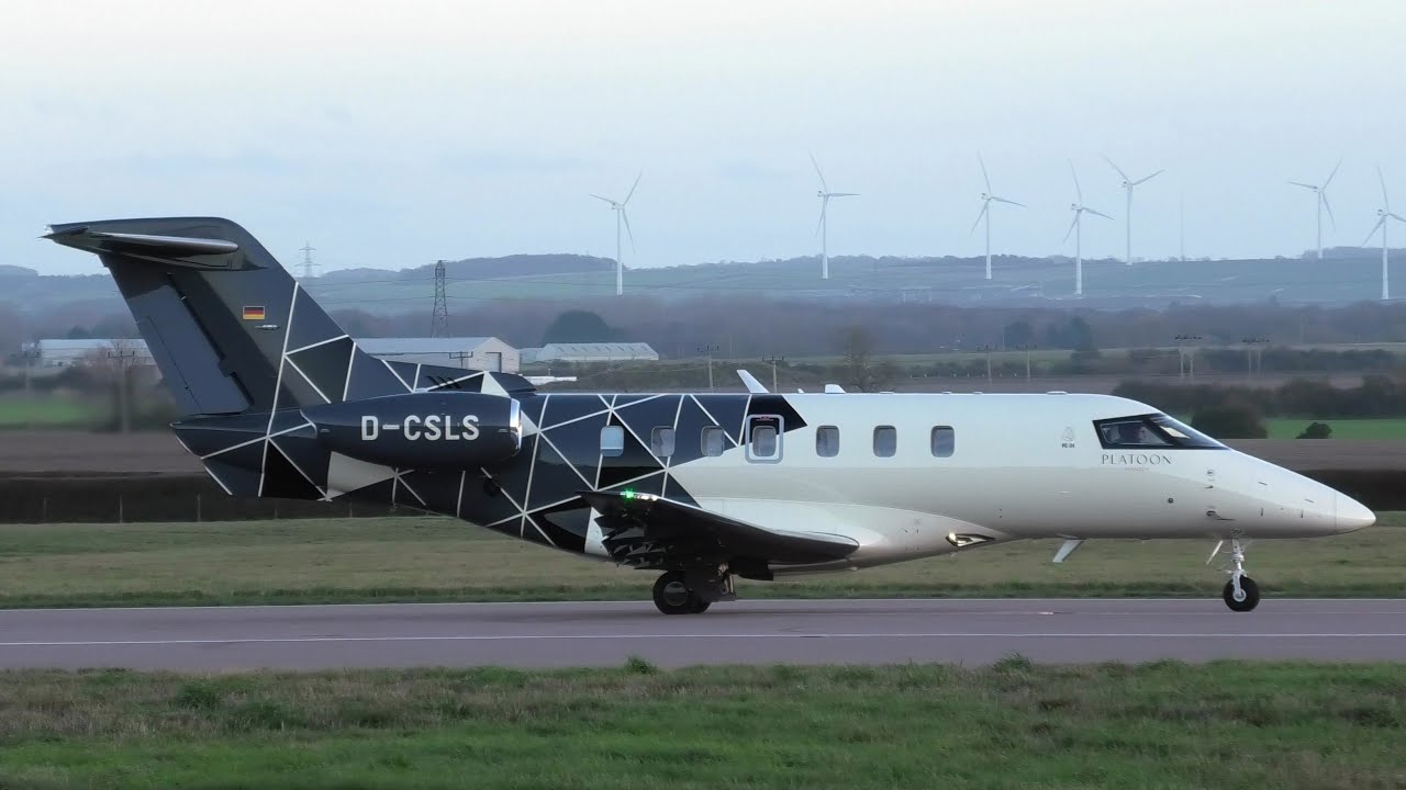 Platoon Aviation Pilatus PC-24 D-CSLS at Cambridge Airport