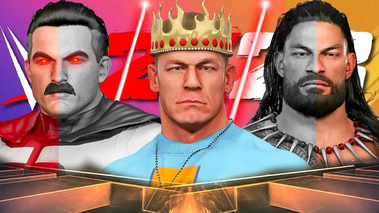 WWE 2K23 Live Stream - King Of WWE 2K23 Tournament Roman Reigns VS Omniman VS John Cena