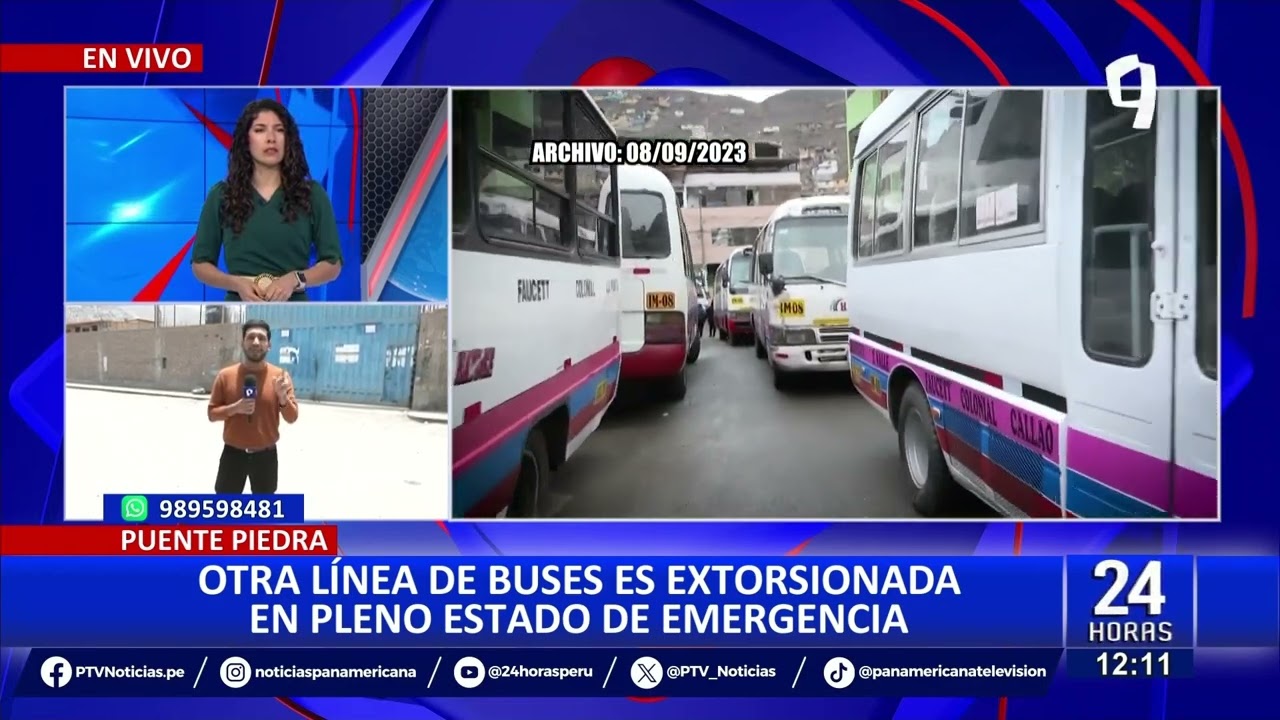Puente Piedra: delincuentes exigen pago de 5 mil soles mensuales a empresa de transporte