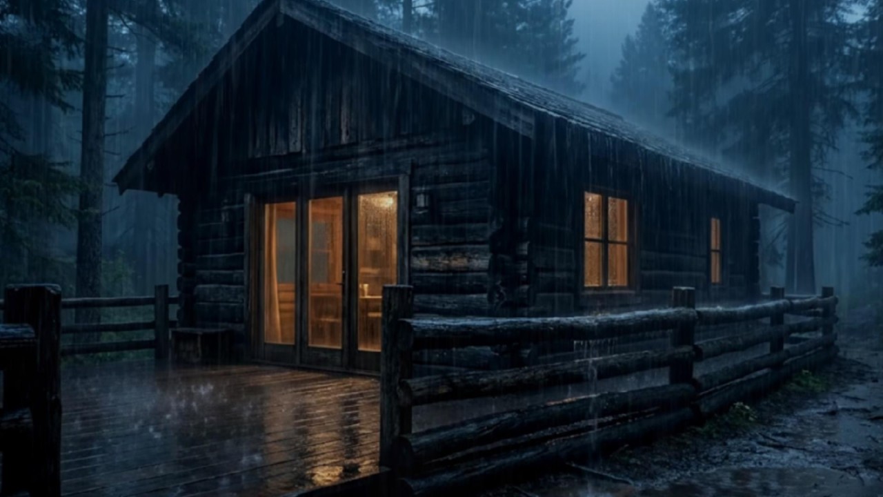Rain Asmr Gentle Rain Sounds for Sleep  Night Ambience, Study, Stress Relief
