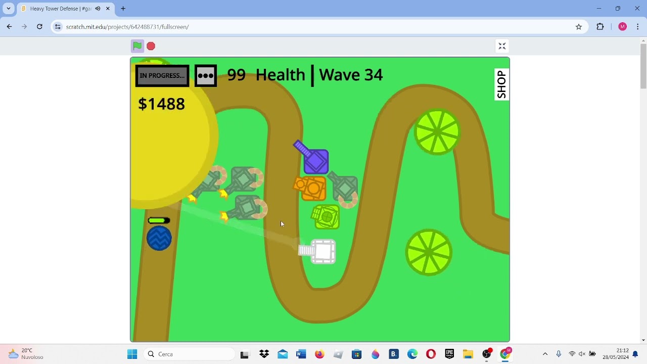 video di un tower defense (scratch)