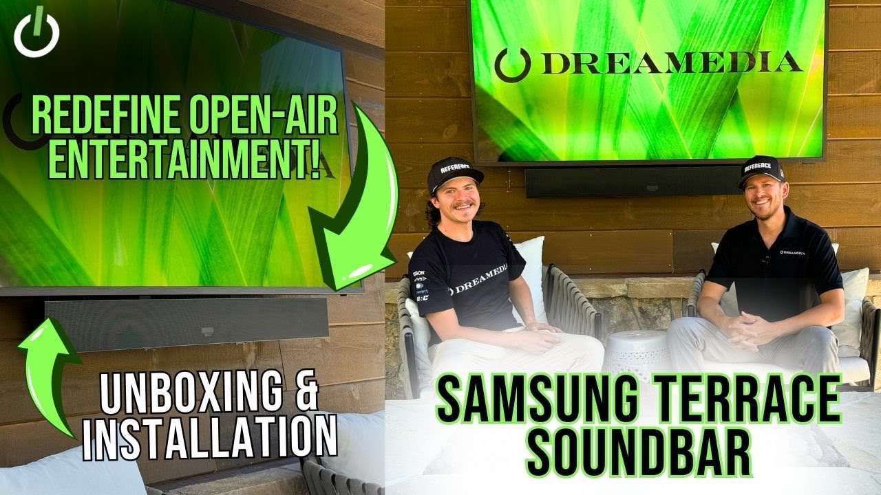 BEST Outdoor 4K TV Patio Audio Upgrade! Samsung Terrace Soundbar Unboxing & PRO Install - Frisco, CO