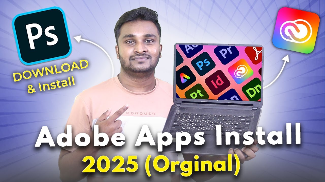 How To Install Photoshop⚡ & Adobe Softwares On your Pc Or Laptop!