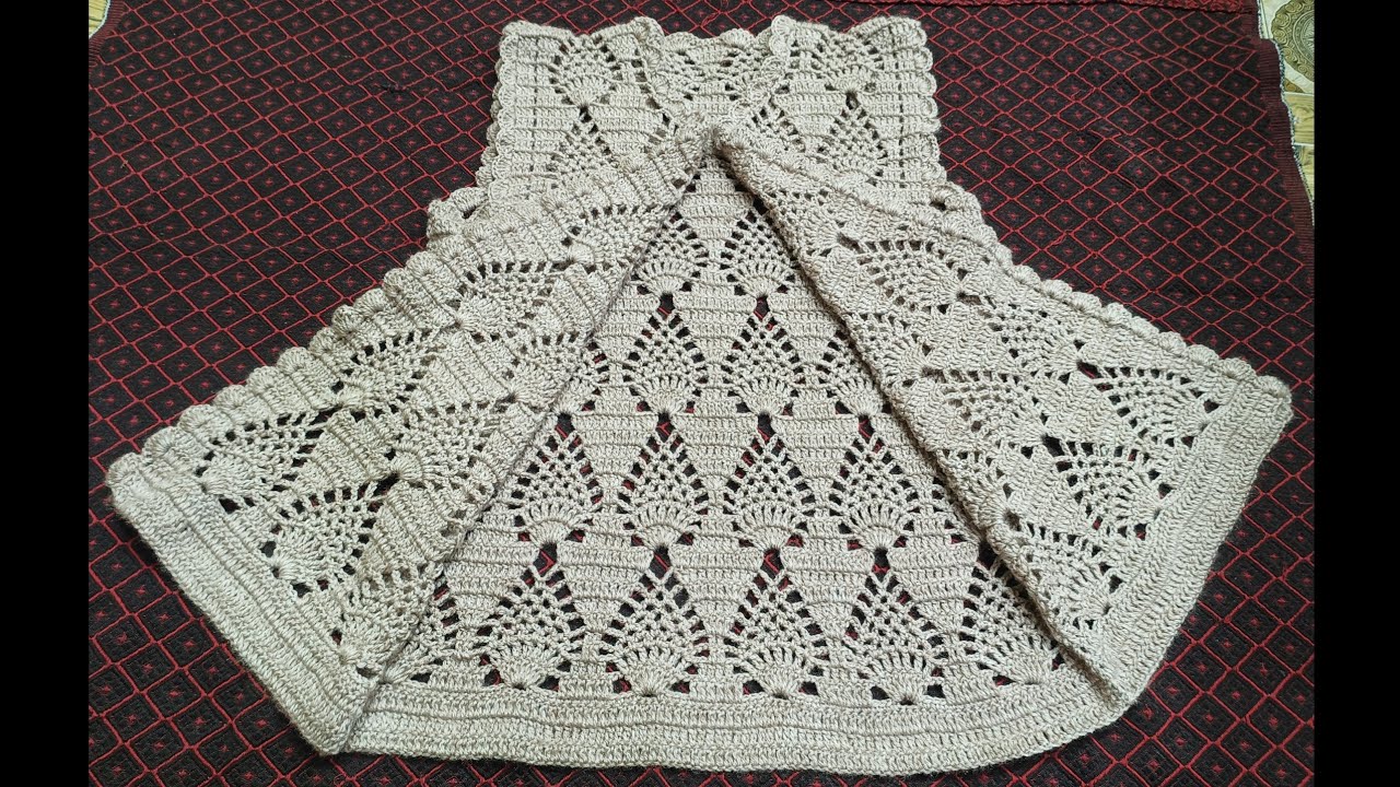 Pinapple stich crosia jacket/how to crochet ladies jacket/crochet jacket for beginners