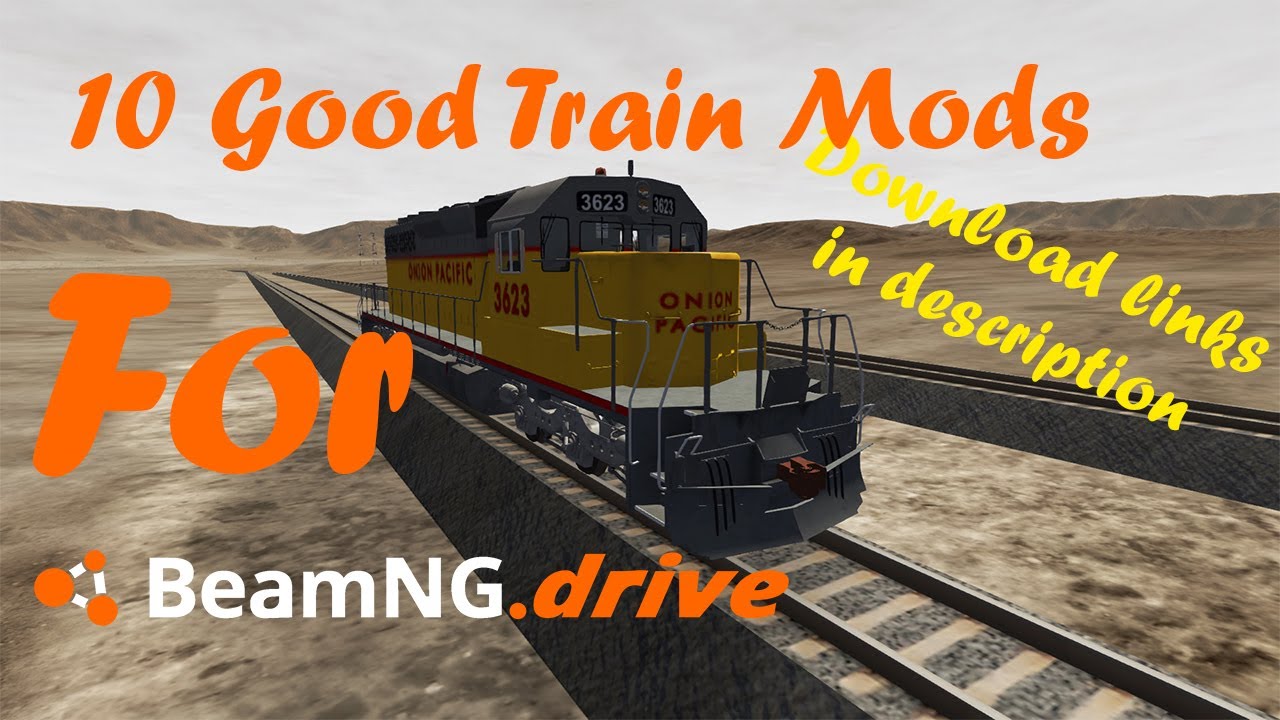 BeamNG.drive| 10 Good Train/ Railroad Mods| Download Links In Description