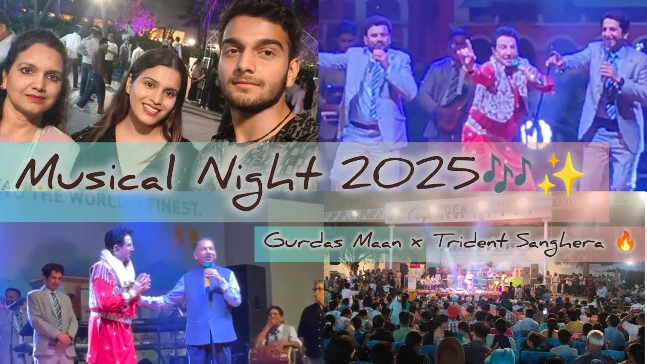 Legend Gurdas Maan Live 2025 🔥 | Trident Sanghera Barnala Musical Night Highlights 🎤✨