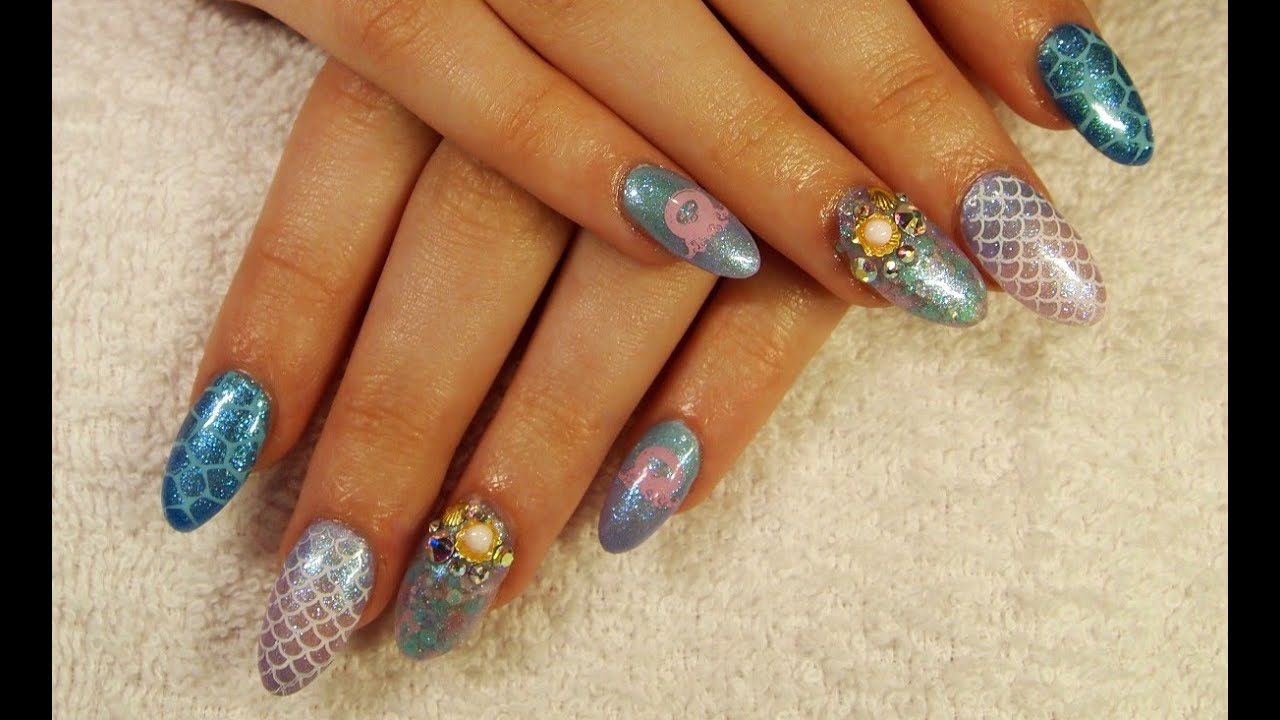 Mermaid Inspired Nails