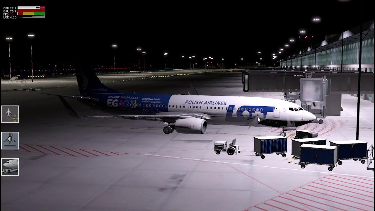 Xplane 12 B738 LFBD - EPWA LOT NA IVAO