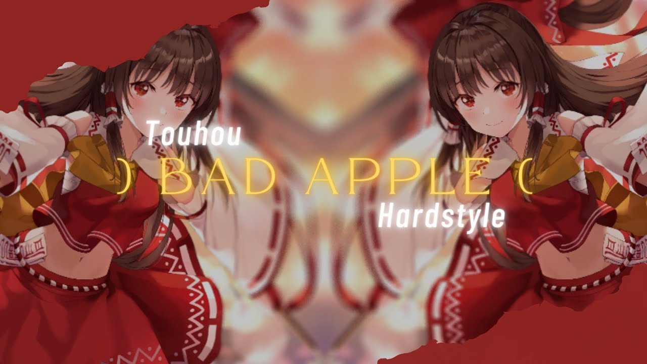 TOUHOU - BAD APPLE ( Afrydai Remix ) ft. Hatsune Miku | Hardstyle | Visualizer | Free Download