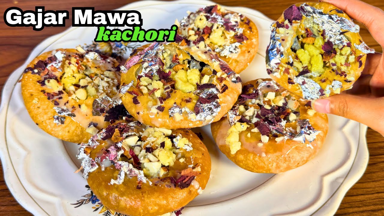 Gajar Mawa Kachori Recipe|Crispy&Juicy Gajar Mawa Kachori|Halwai Style Gajar Mawa Kachori At home