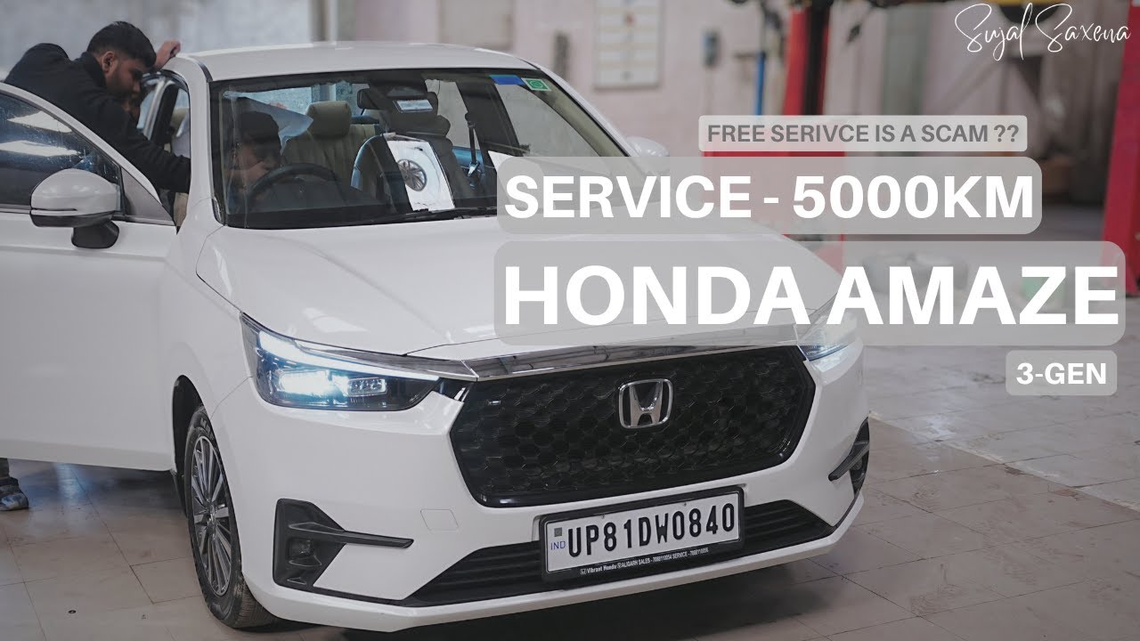 Honda Amaze Service At 5000KM | Service Center Review | Staff Attitude, & Real Problems |