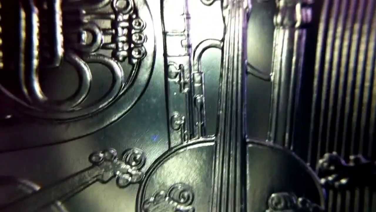 Austrian Philharmonic silver ounce detail