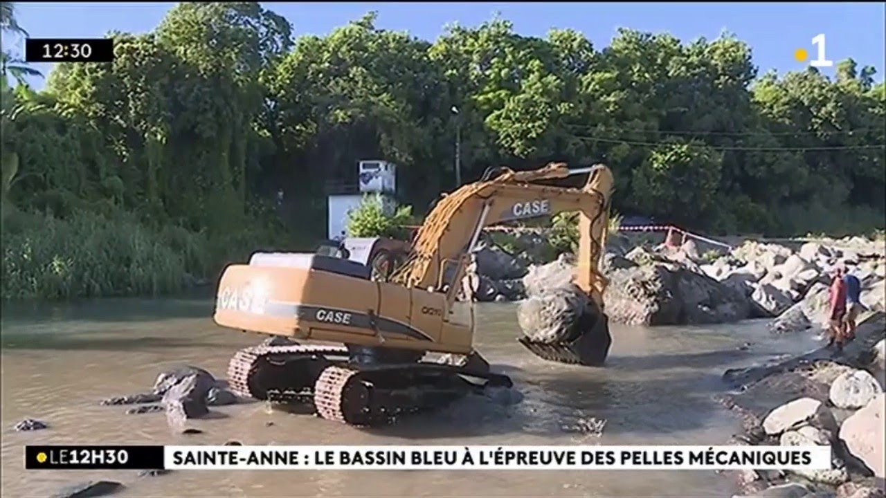 Sainte-Anne : le Bassin Bleu à l'épreuve des pelles mécaniques