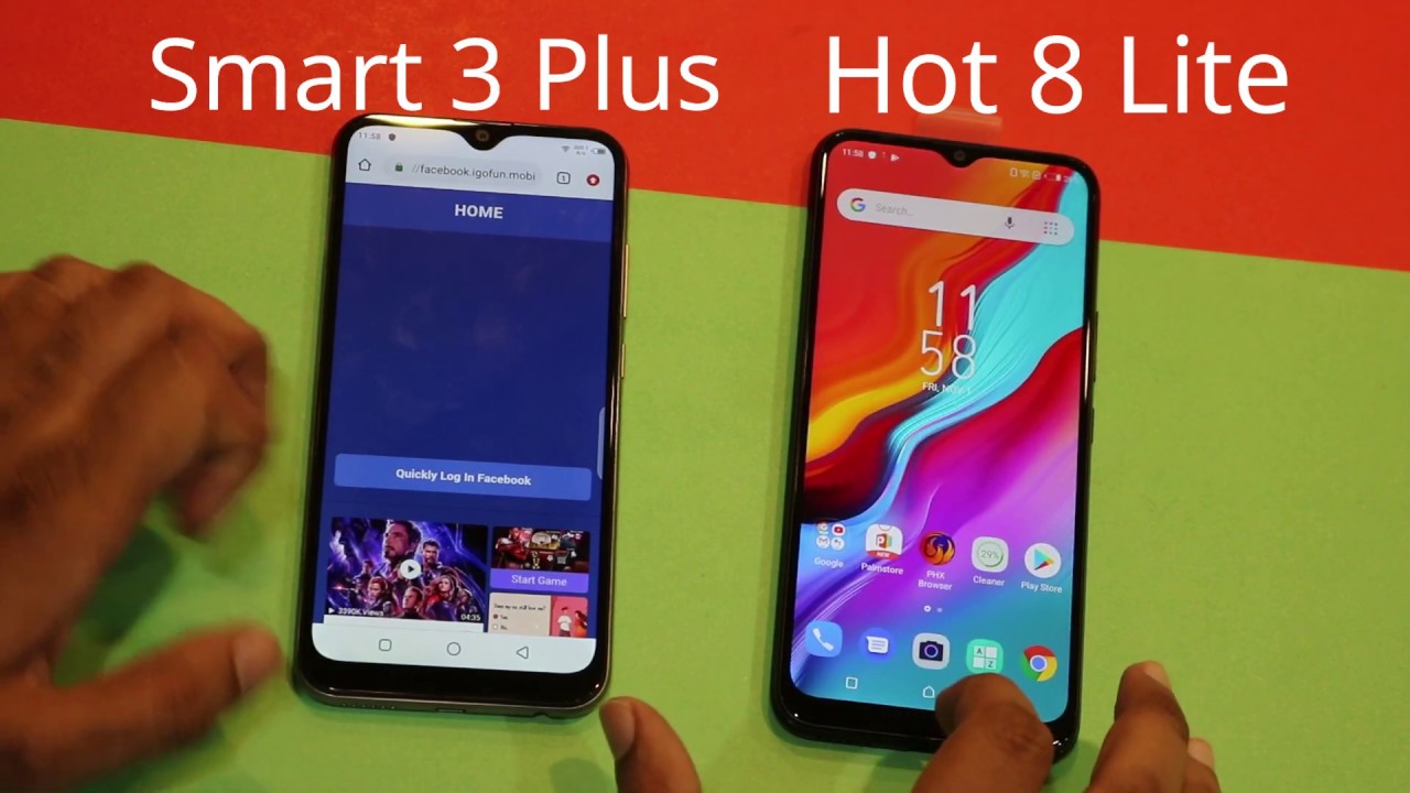 Infinix - Hot 8 Lite Vs Smart 3 Plus