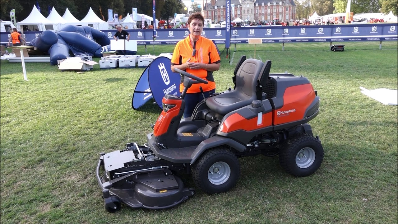HUSQVARNA : Rider R419Ts / R420Ts 4X4 coupe frontale avec Fabienne MOLINUEVO et Fabrice BARBIER
