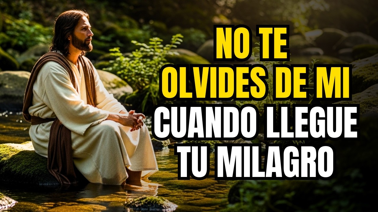 DIOS TE DICE: NO TE OLVIDES DE MÍ CUANDO TENGAS TU BENDICIÓN.