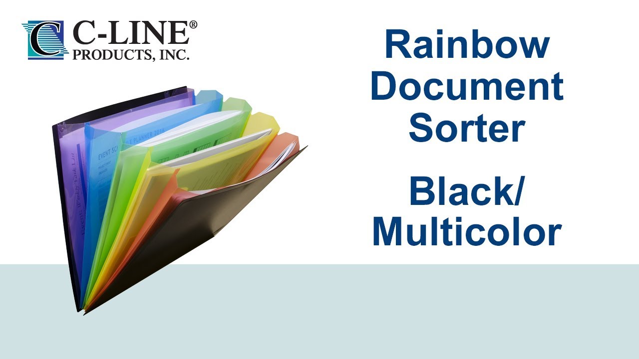 Rainbow Document Sorter - C-Line Products - 59011