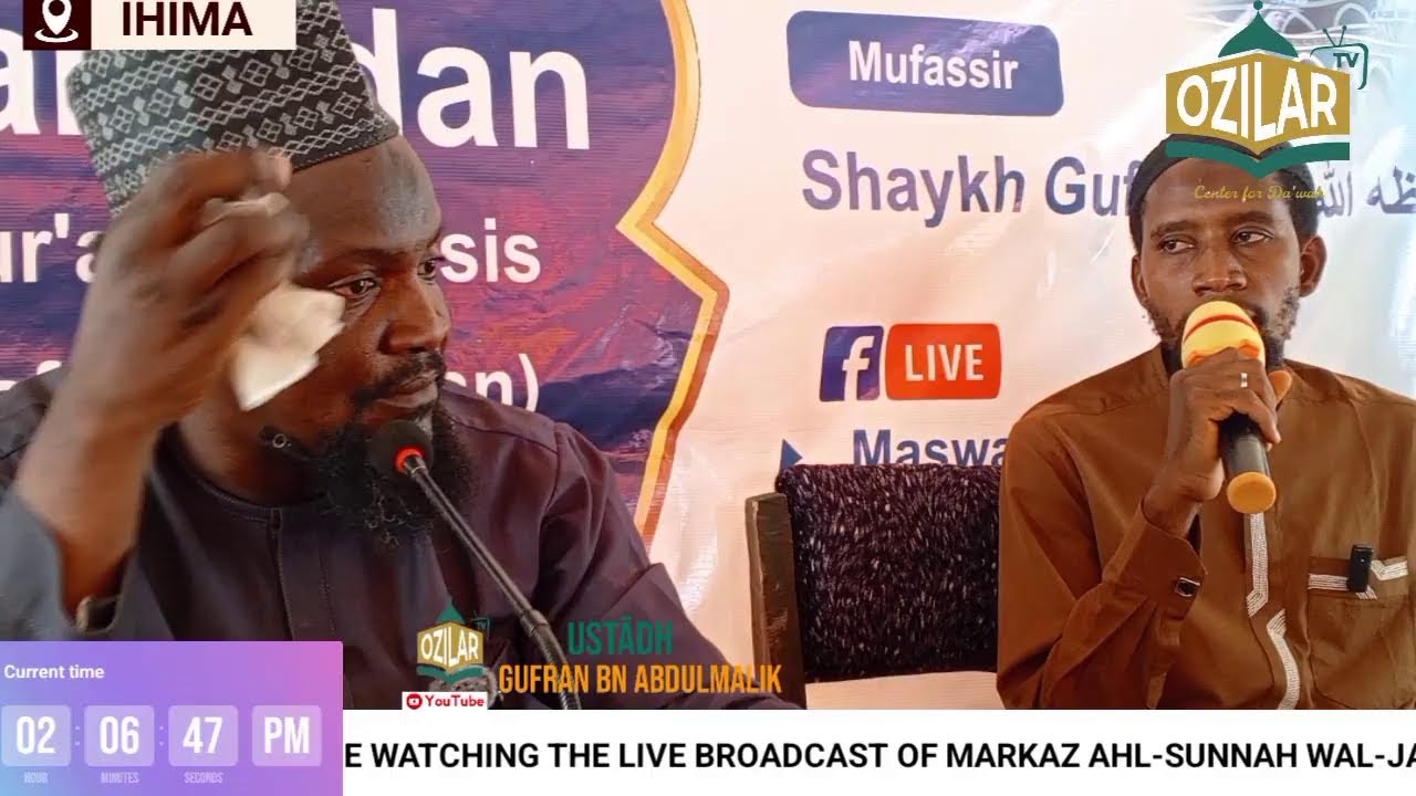 THE DAY 22 LIVE BROADCAST OF MARKAZ AHLUS-SUNNAH WAL-JAMMAH ANNUAL RAMADAN TAFSEER 1447AH/2026