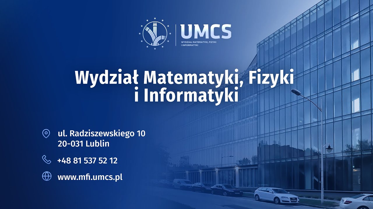 Webinar UMCS 2022 - Wydział Matematyki, Fizyki i Informatyki
