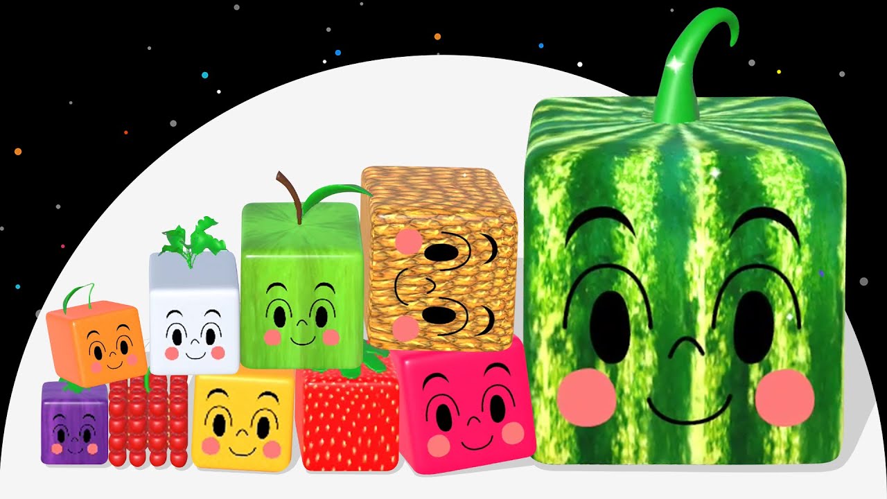 Max Level Square Watermelon! - SQUARE GAME 3D (ASMR Drop&Merge  Gameplay) #gameluctus